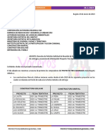 Derecho de Peticion Voceros Tres Quebradas