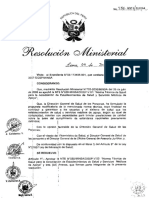 RM N°456-2007-MINSA NTS N°050-MINSA-DGSP-V.02 Acreditacion de Establecimientos de Salud