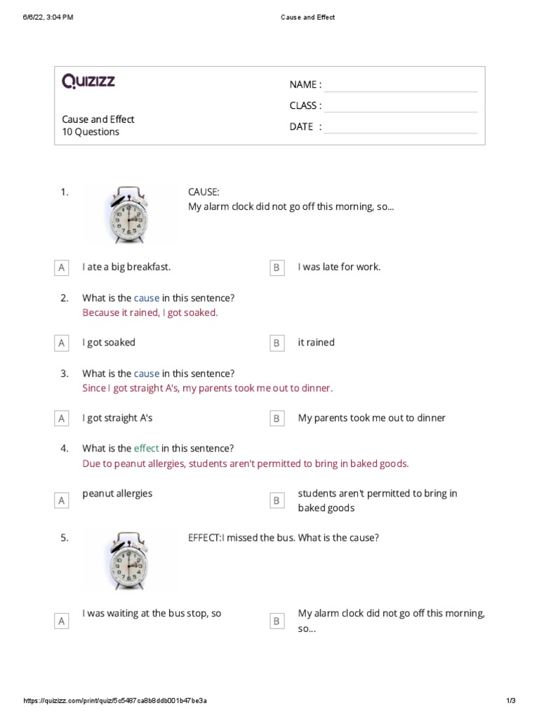 Cause and Effect | PDF | Cuisine | Food And Drink