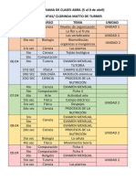 Cronograma de Clases Abril