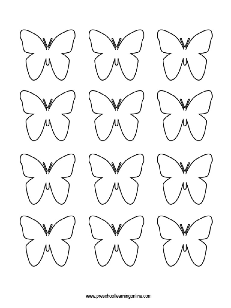 Butterfly Template Smaller1 | PDF