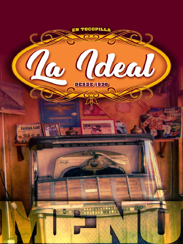 Menu La Ideal Jul22 PDF Cocina occidental Comida regional y étnica
