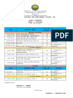 Class Program Shs Second Semester