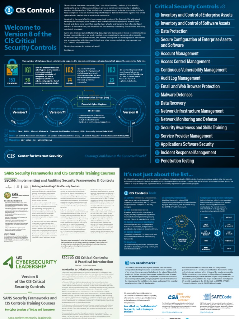 CIS Controls v8 v1.3-0522 | Download Free PDF | Computer Security ...