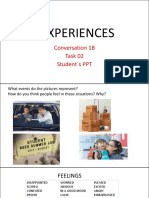 Co1b - Task 02 - Experiences - Student S