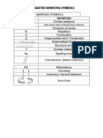 Suggested Marking Symbols