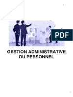 Formation GESTION ADMINISTRATIVE DU PERSONNEL