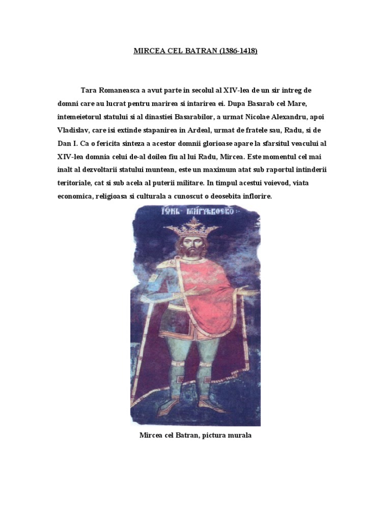 Mircea Cel Batran | PDF