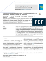 Desalination of Dye Utilizing Carboxylated TiO2calcium Alginate Hydrogel