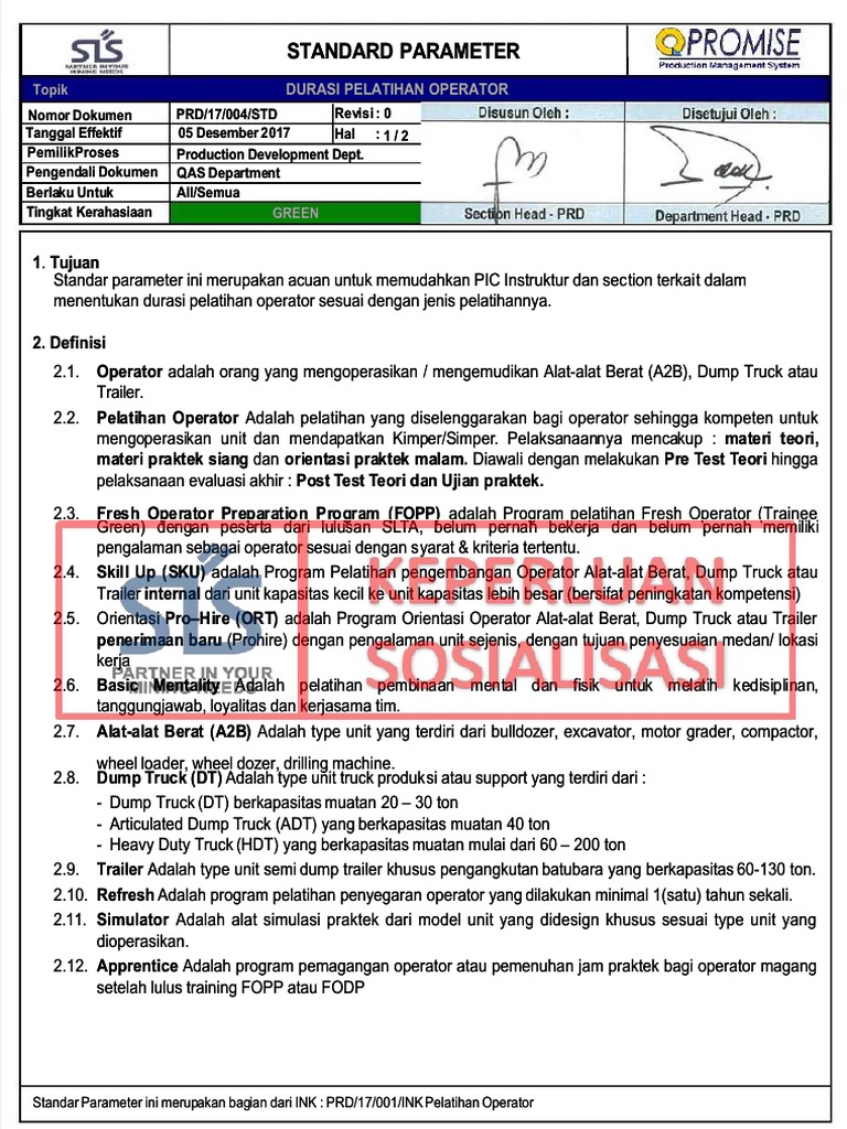 Pdf Prd 17 004 Std R0 Durasi Pelatihan Operator Compress Pdf