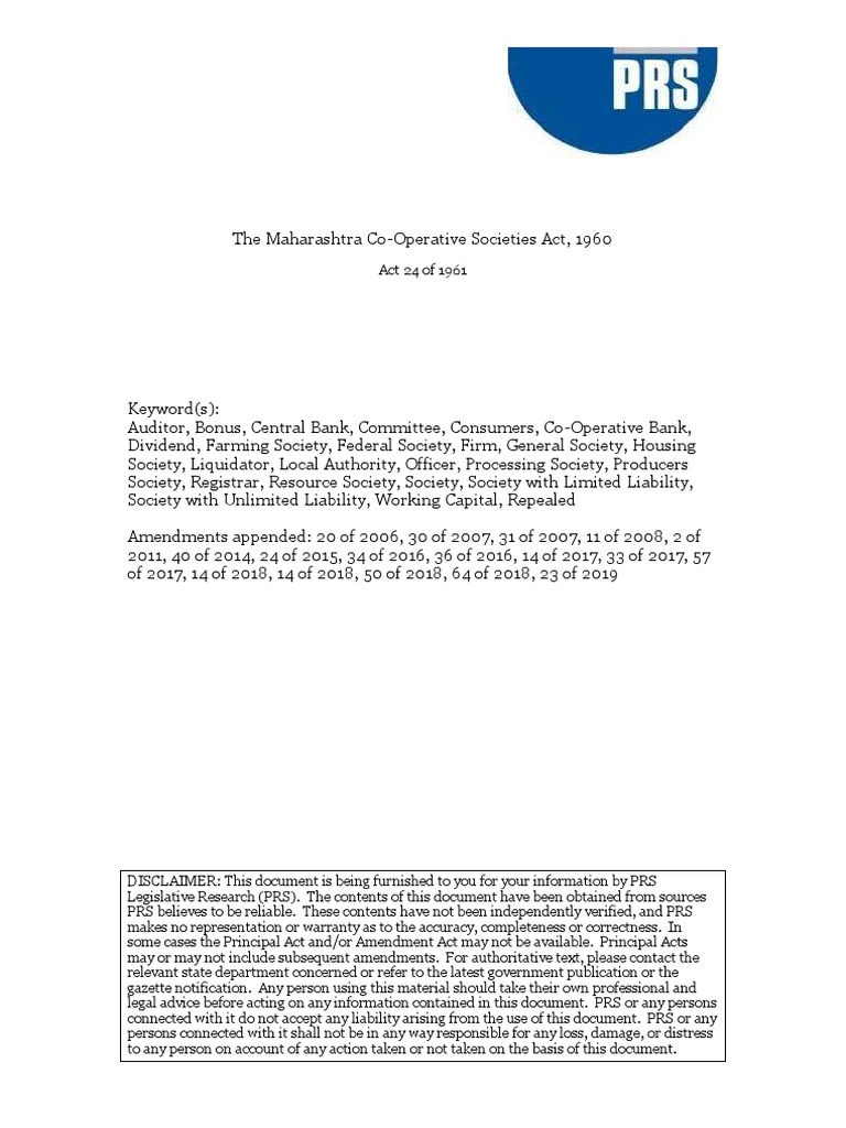 1961MH24 | PDF | Banks | Loans