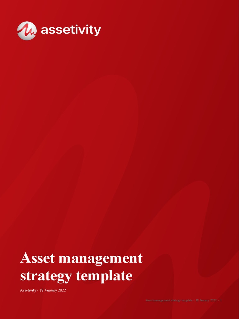 Asset Management Strategy Template | PDF | Scope (Computer Science ...