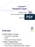 Lecture 6 - Transport Layer