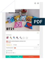 Bantal Sofa Bts/Bantal Kotak K Pop: Garansi Shopee