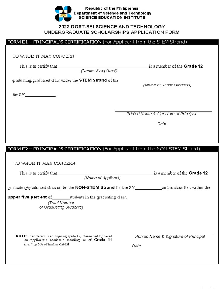 Form e pdf science technology engineering and mathematics