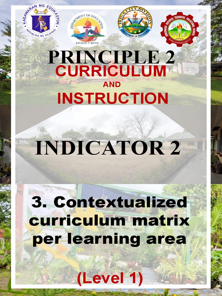 Contextualized Curriculum Matrix 2021-2022 | PDF