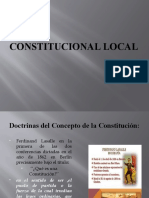 Constituciones locales y su concepto