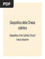 Geopolitica Della Chiesa Cattolica: Geopolitics of The Catholic Church