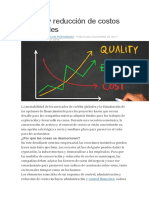 Control y Reducción de Costos Sostenibles