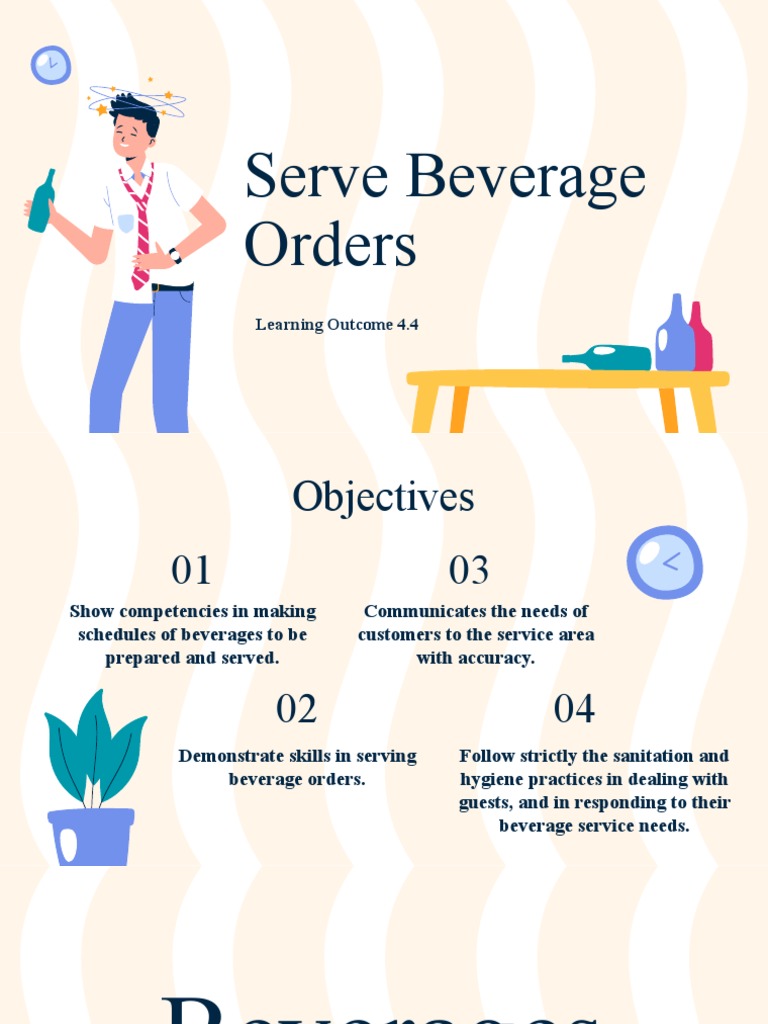 Serve Beverage Orders PDF Beer Wine