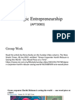Strategic Entrepreneurship Group and Individual Assignment - 15jan2023