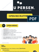 Satu Persen Open Recruitment