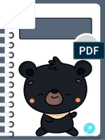 Cuadernillo de Recompensa Oso Panda