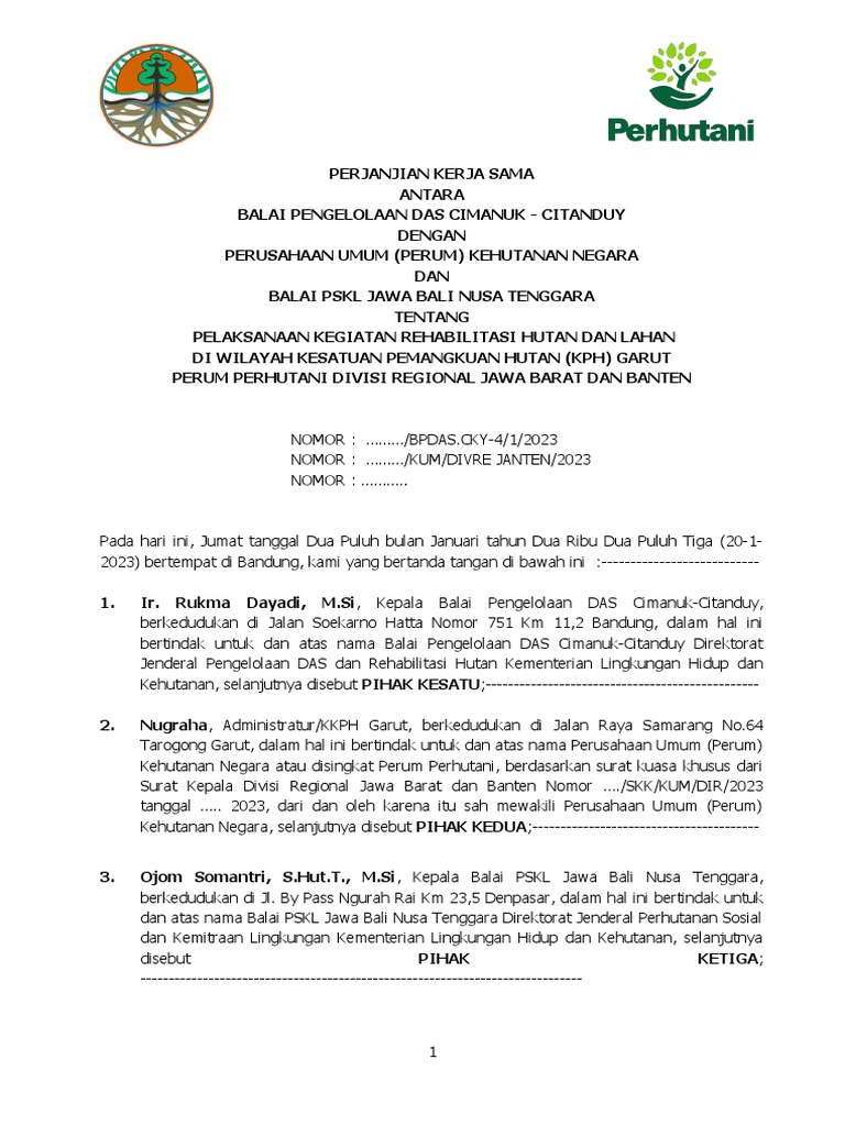 Draft MoU RHL 2023-r | PDF