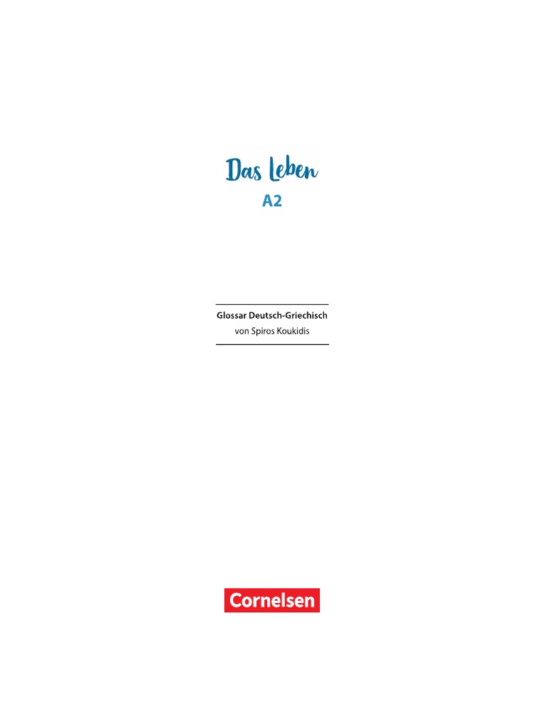 Das Leben - A2 Glossar | PDF