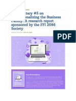 Commentary 5 On Professionalizing The Business Family A Research Report Sponsored by The Ffi 2086 Society