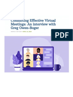 Conducting Effective Virtual Meetings An Interview With Greg Owen Boger