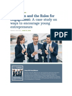 Education and The Rules For Engagement A Case Study On Ways To Encourage Young Entrepreneurs