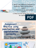 Capitalization and Punctuations