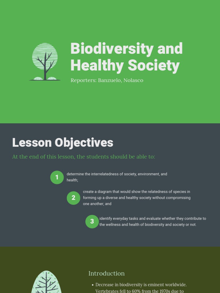 Biodiversity's Role in Societal Health | PDF | Biodiversity | Ecosystem