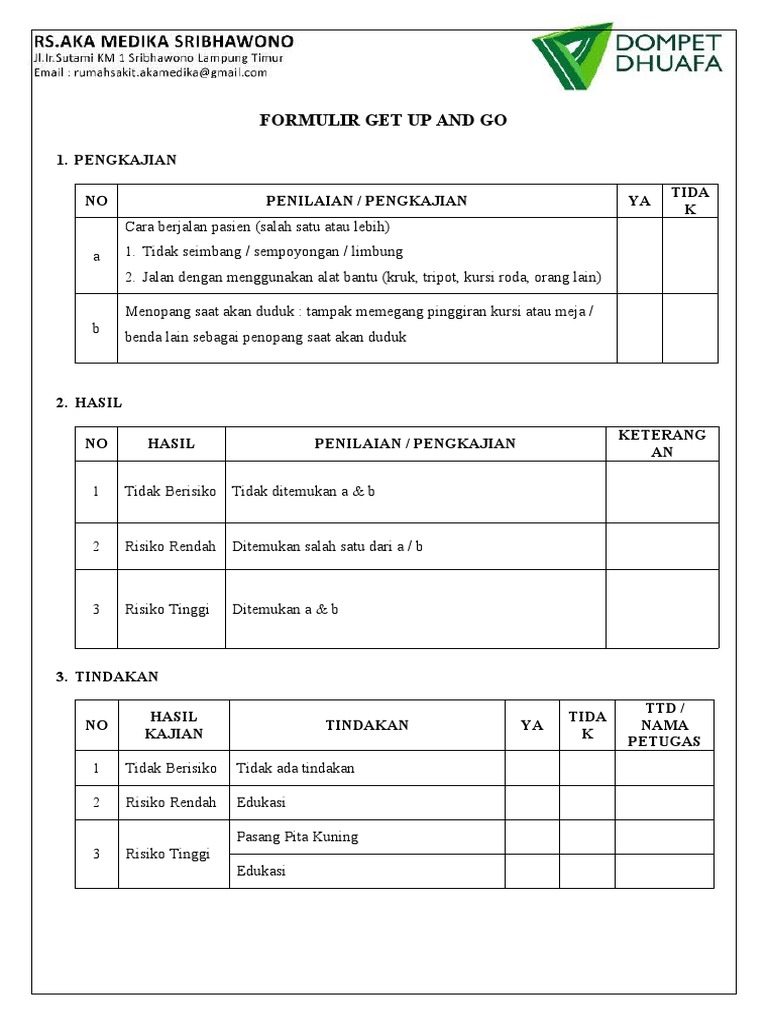 Form Get Up and Go | PDF