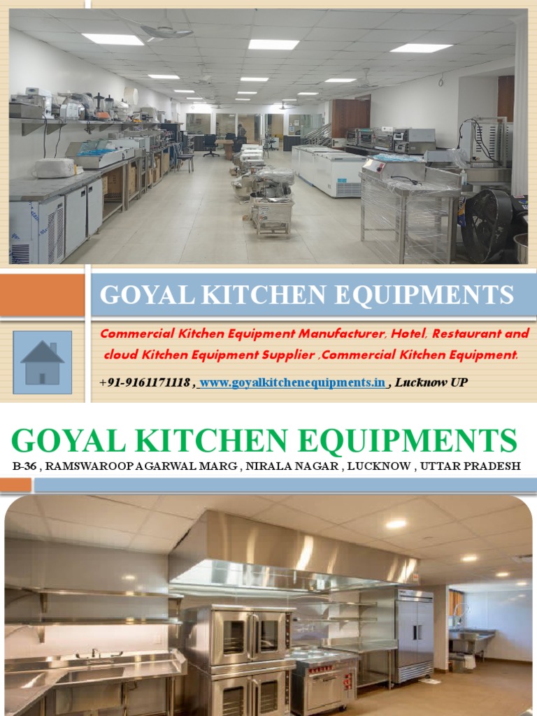 Commercial Kitchen Equipments Manufacturer in Lucknow PDF