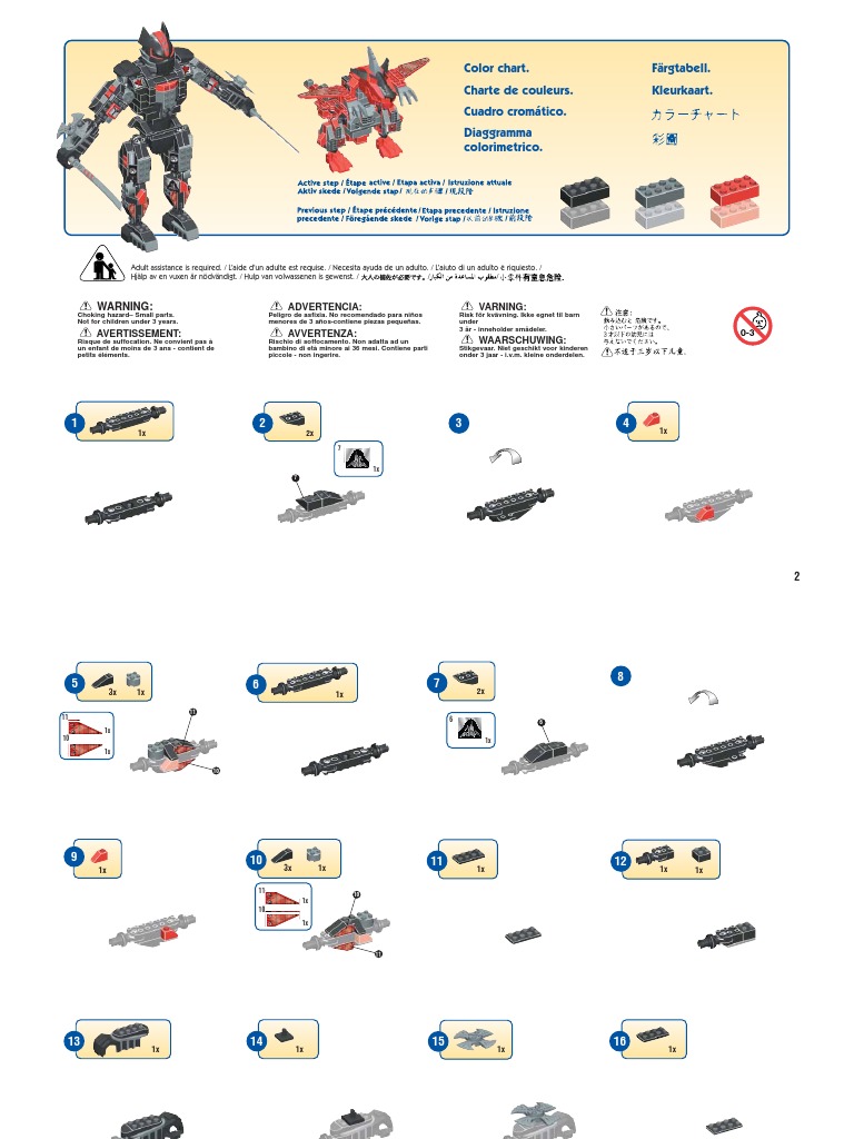Mega Bloks - Blok Bots - 9357 - Ninja N Dragon | PDF