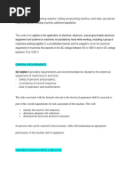 IEC 60204-1 Provides Requirements and Recommendations Related To The Electrical