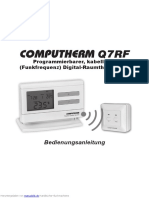 Computherm: Programmierbarer, Kabelloser (Funkfrequenz) Digital-Raumthermostat