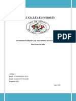 Rift Valley University Entrepreneurship Final Exam