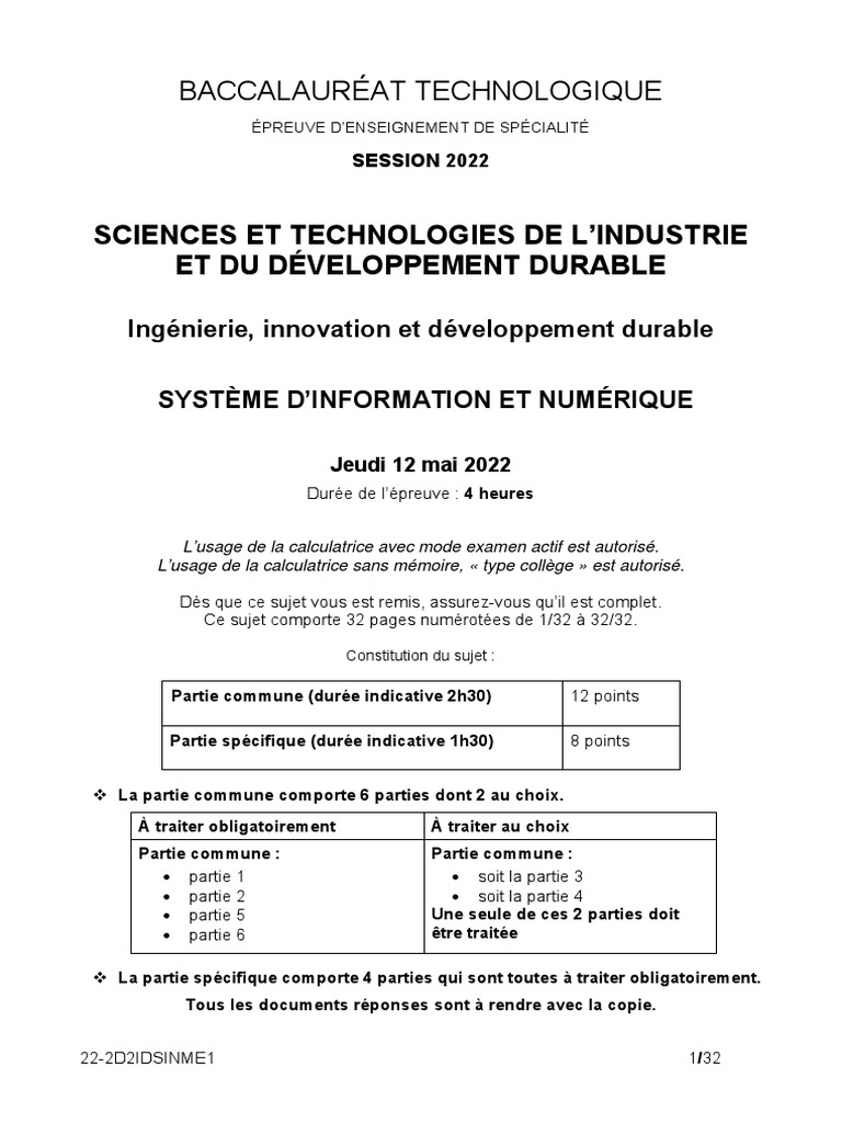 Sujet Bac Sti2d 2021 Corrigé Pdf Sujet STI2D SIN 2021 | PDF | Pompe à chaleur | Puissance (physique)