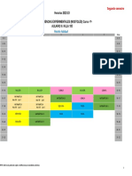 Horario - Ciencias Experimentales