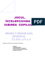 Optional Jocul Intelepciunea Si Viata Copilului