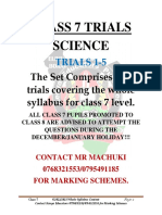 Sci Class 7 Trials 2023