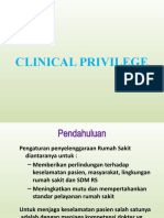 Clinical Privilege