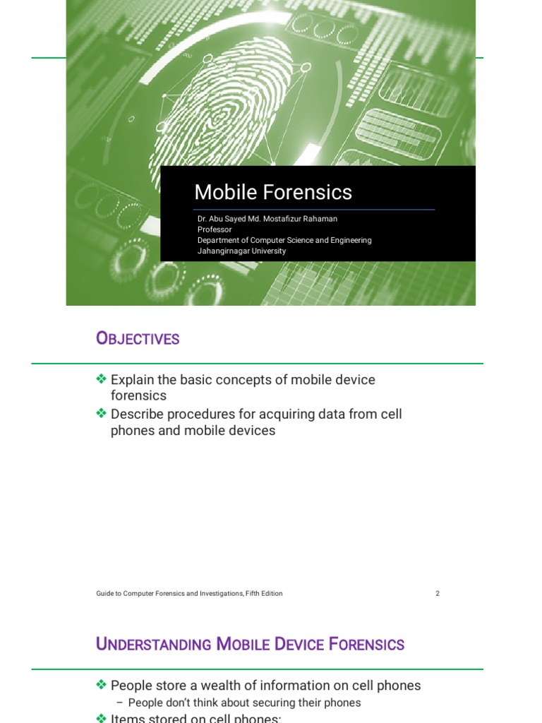 Topic05 Mobile Forensics | PDF