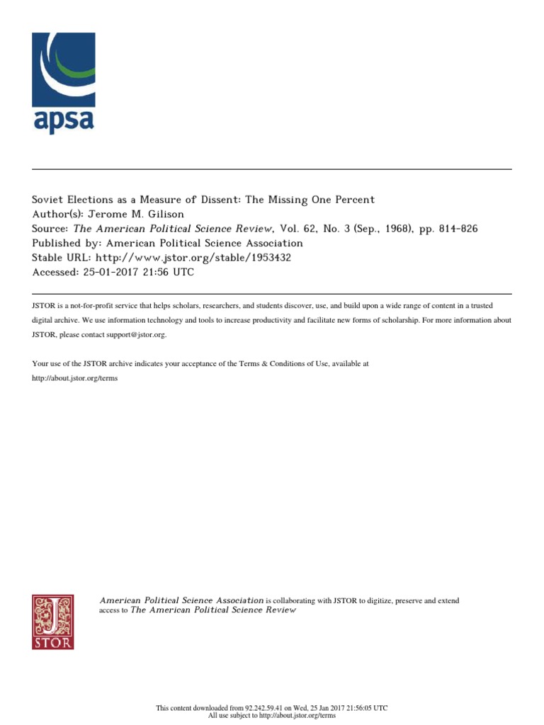 1968 Gilison Soviet Elections | PDF | Voting | Elections