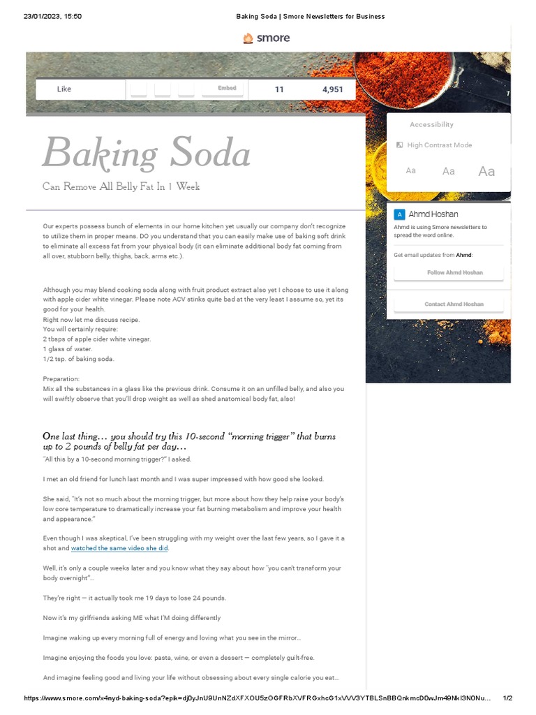 Baking Soda | PDF | Food And Drink | Nutrition