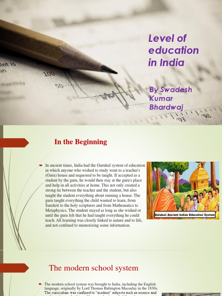 Level of Education in India | PDF | Undergraduate Education | Academic ...