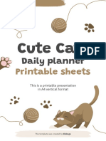 Copie A Cute Cats Daily Planner Printable Sheets by Slidesgo